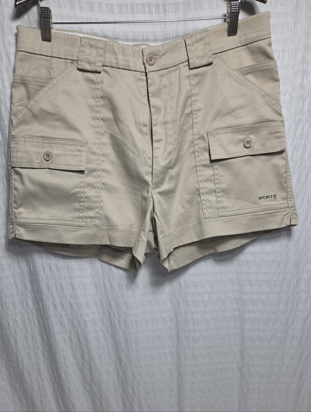 Sprtif Stretch 7 Pocket Athletic/ Nautical Cargo Shorts. Size 36